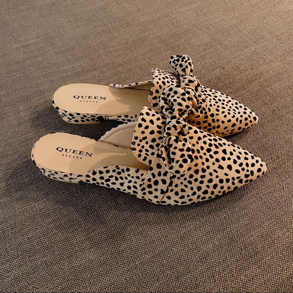 Leopard Print Mules